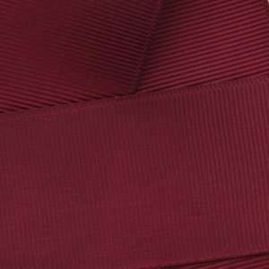 Maroon Grosgrain Ribbon Solid Choose Width and Length