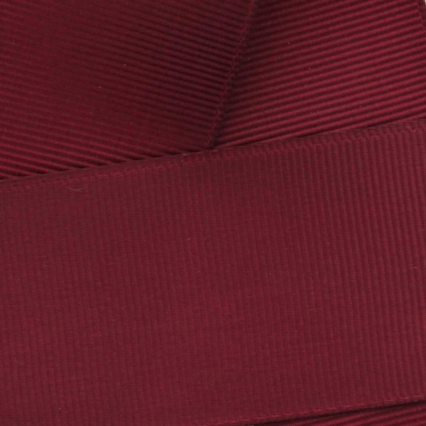 Maroon Grosgrain Ribbon Solid- Choose Width / Length