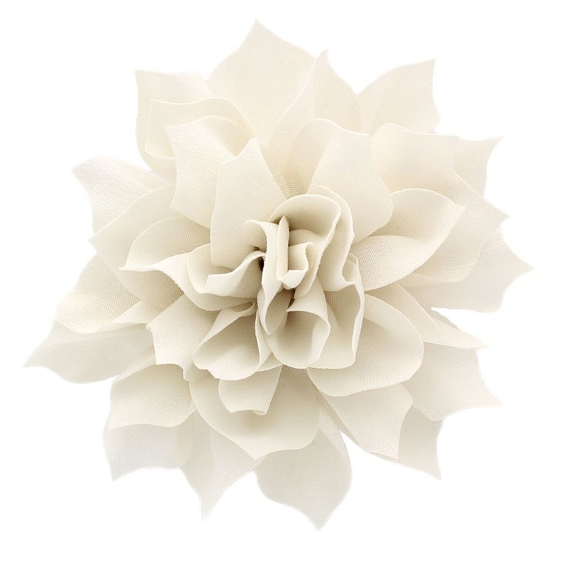 3.5 Medium Petal Blossom Hair Flower Peach 2 pcs
