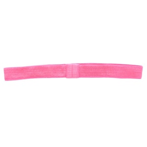 May include: A pink elastic headband for hair.