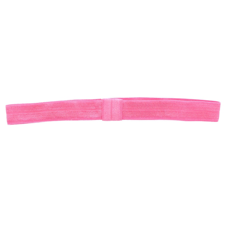 May include: A pink elastic headband for hair.