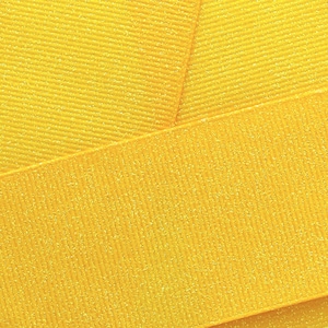 Yellow Dazzle Glitter Grosgrain Ribbon- Choose Width / Length