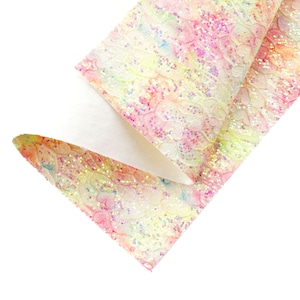 Corazón texturizado Acuarela Glitter Canvas Sheets Pretty Pastel