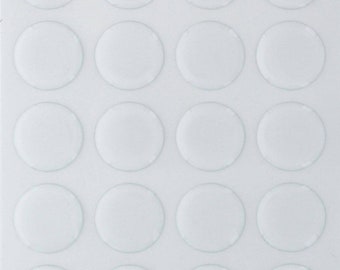 1 inch Epoxy Dot Bottle Cap Stickers PU - 20pcs