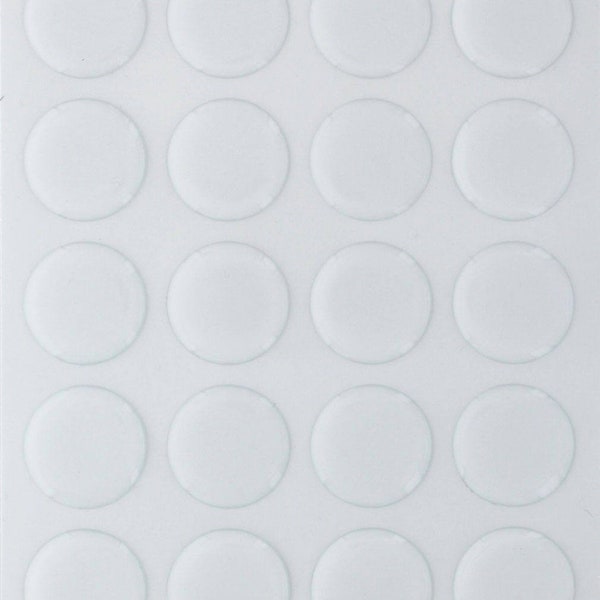 1 inch Epoxy Dot Bottle Cap Stickers PU - 20pcs