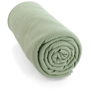 Rustic Light Sage Green Solid Liverpool Bullet Stretch Fabric by the Yard or 6&quot; Strips