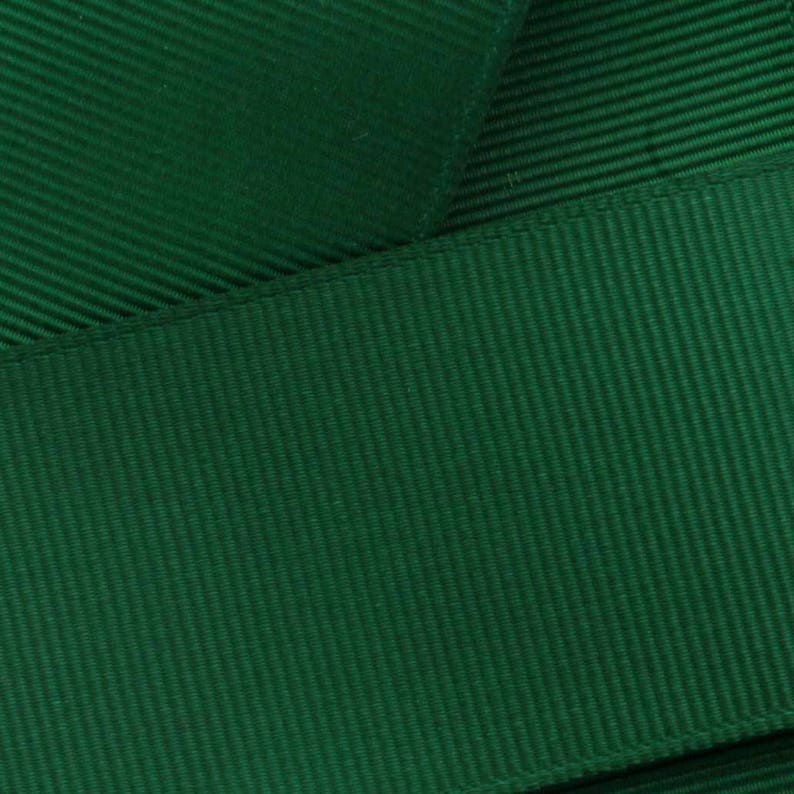 Green Ribbed Ribbon Forest Green Grosgrain Ribbon Solid Choose Width and Length - Etsy