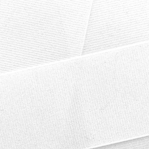 White Dazzle Glitter Grosgrain Ribbon- Choose Width / Length