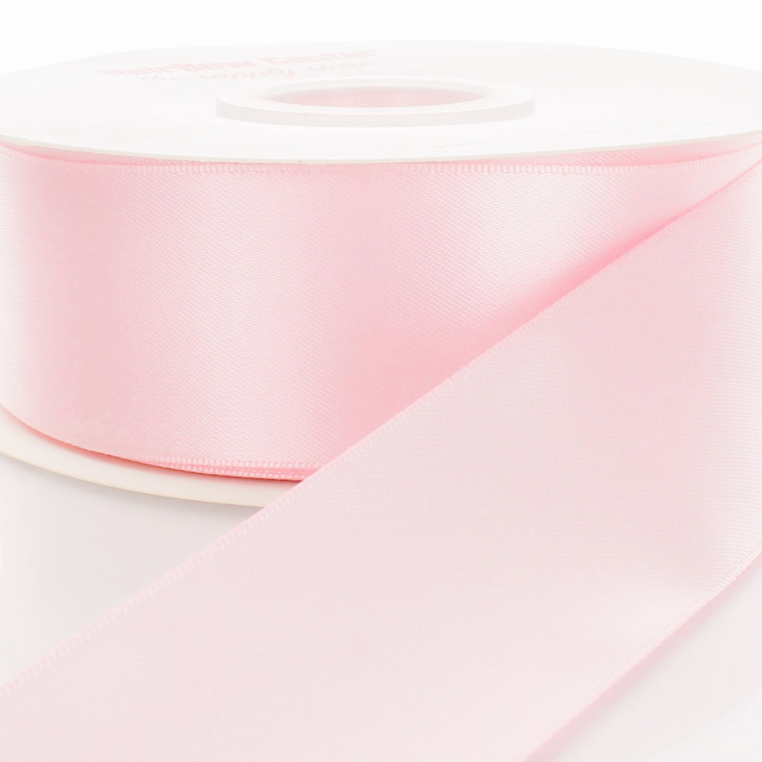 Light Pink Double Face Satin Ribbon - Choose Width / Length - Etsy
