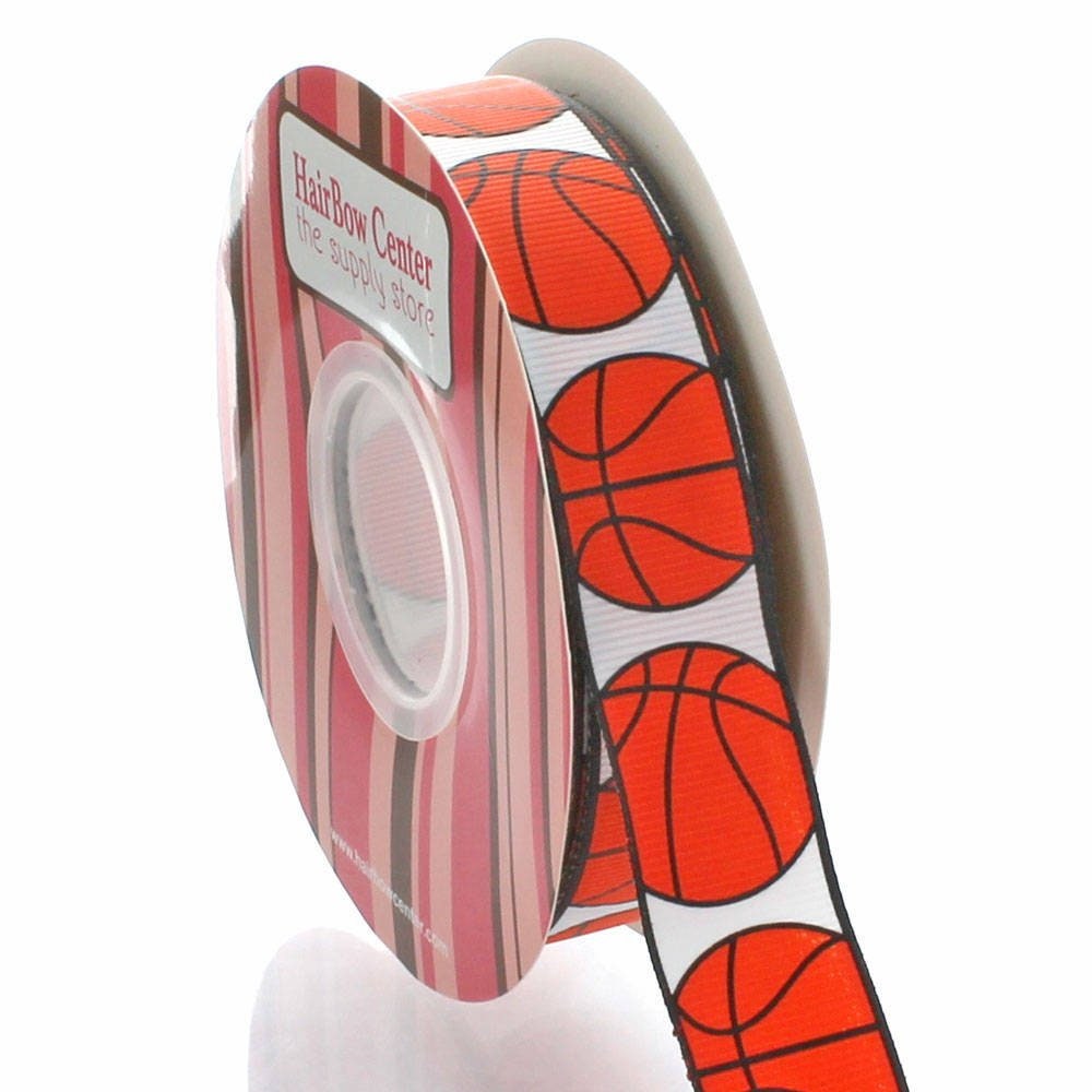 7/8 Inch Basketball Grosgrain Ribbon - Choose Length - Etsy