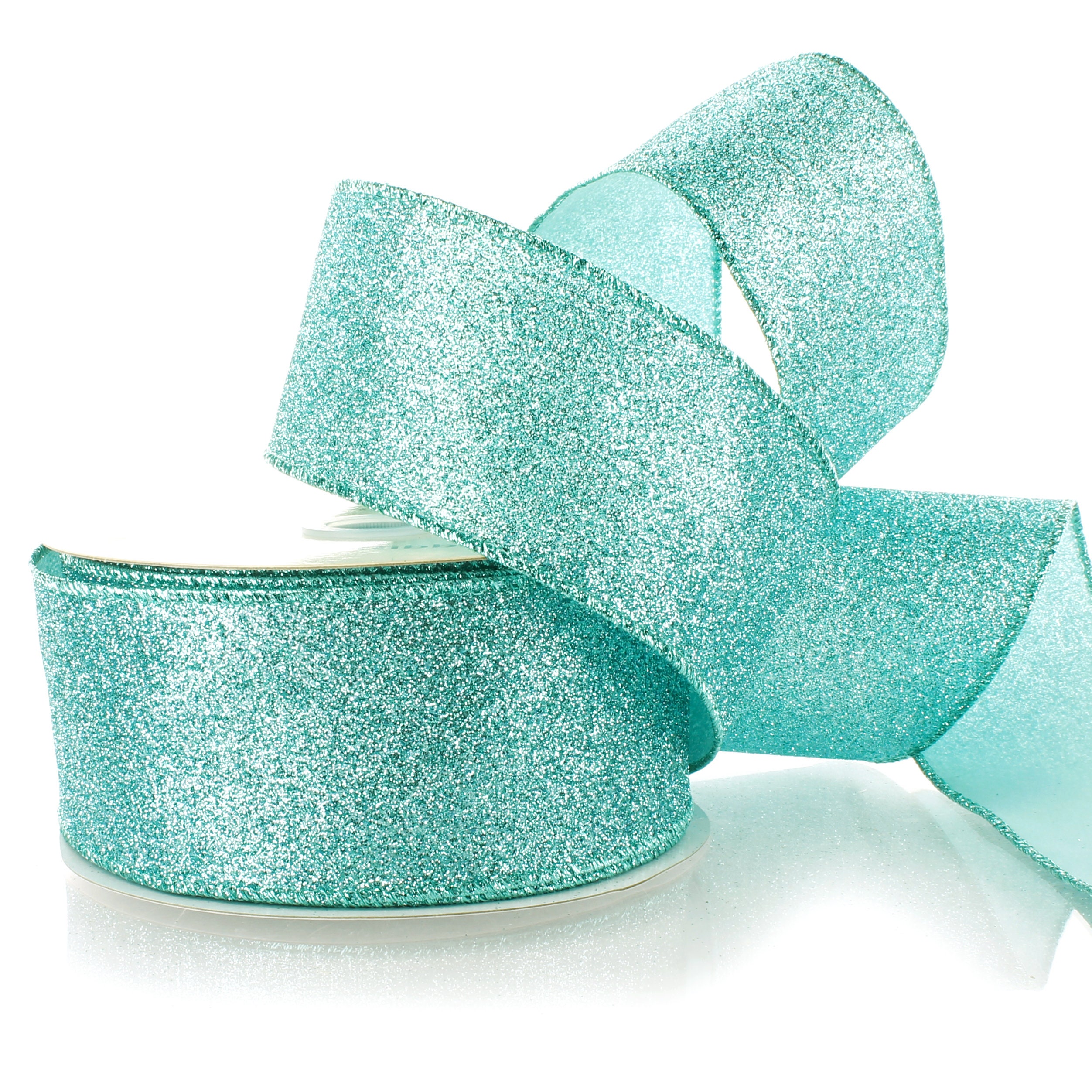 Metallic Sheer Gold Wired Ribbon, 2.5, Christmas Ribbon 