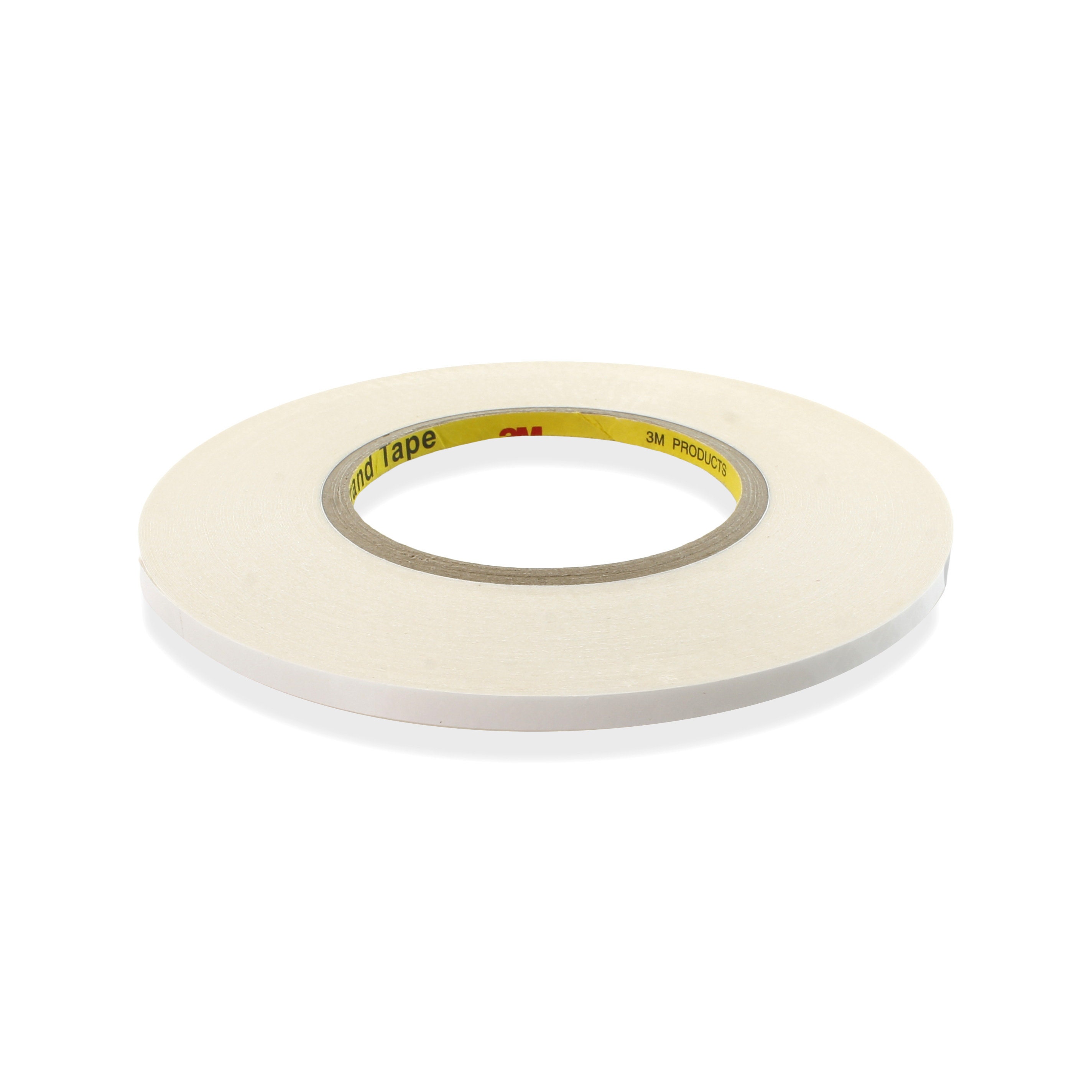 RS PRO White Double Sided Paper Tape, Non-Woven Backing, 12mm x 50m