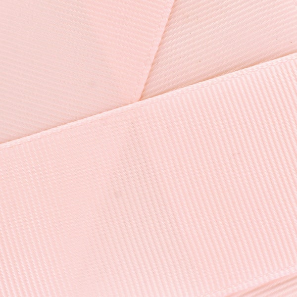 Pink Blush Grosgrain Ribbon Solid - Choose Width / Length