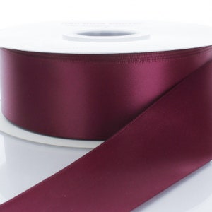 Nastro in raso double face color vino - Scegli larghezza/lunghezza