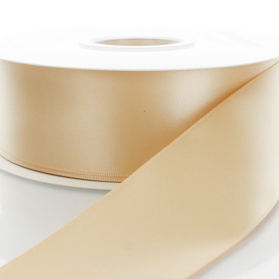 Light Gold Double Face Satin Ribbon Choose Width / Length 