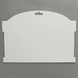 50 Pack White Blank Headband and Hairbow Display Cards