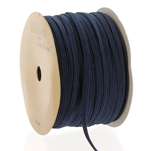 Navy Blue 1/8&quot; Skinny Elastic Beading Crafts Choose Length