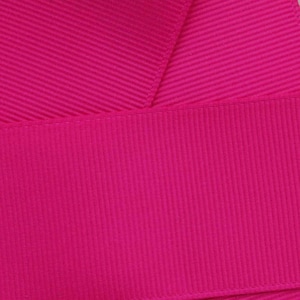 Fuchsia Rosa Ripsband massiv Breite und Länge Wählen