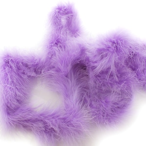 Boa de penas de marabu lavanda 2 jardas (6 pés)