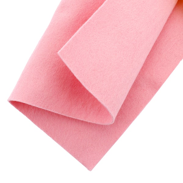 Light Pink 40% Merino Wool Blend Felt Crafting Sheets sz A4