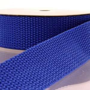 Royal Blue Key Fob PP Webbing - Kies Lengte