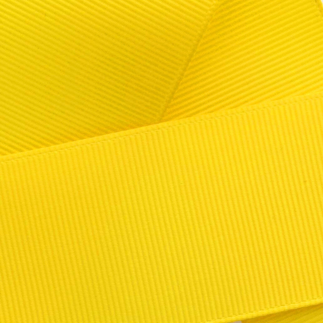 Yellow Grosgrain Ribbon Solid- Choose Width / Length