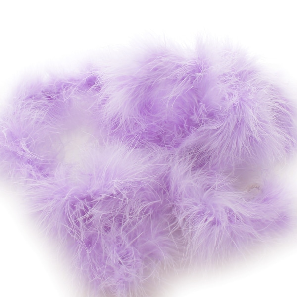 Light Lavender Marabou Feather Boa 2 Yards (6 Feet)