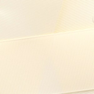 Cream Grosgrain Ribbon Solid Choose Width and Length
