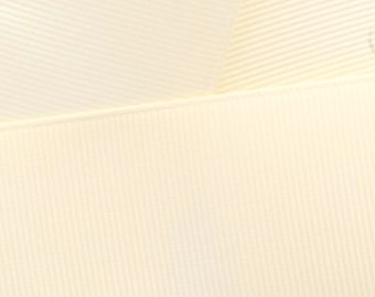 Cream Grosgrain Ribbon Solid Choose Width and Length