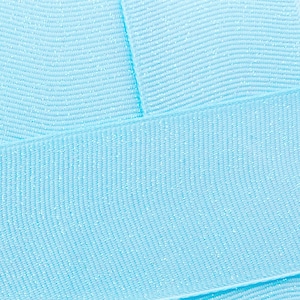 Light Blue Dazzle Glitter Grosgrain Ribbon- Choose Width / Length