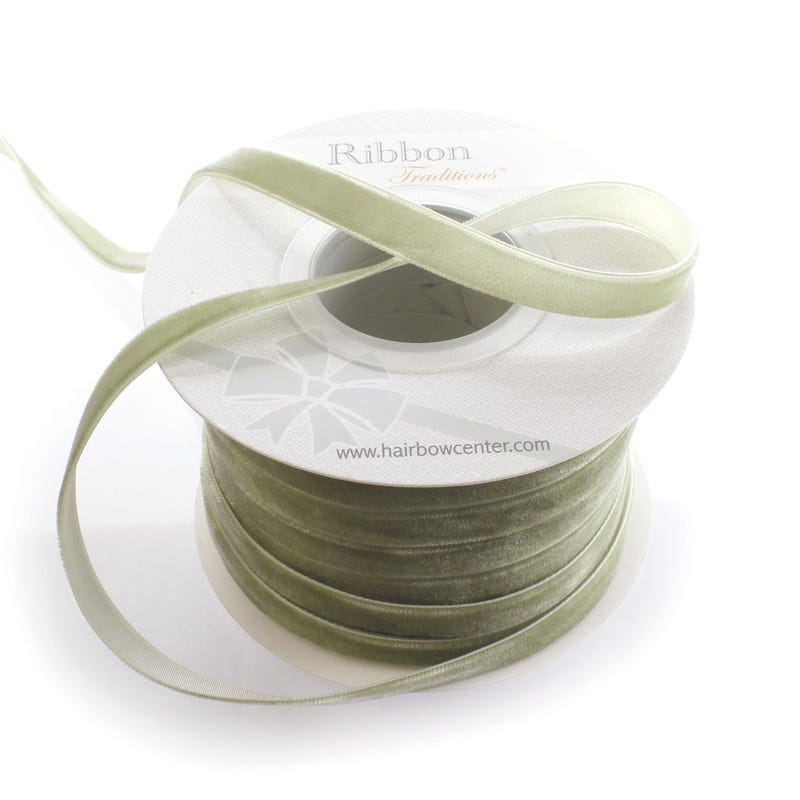 Sage Ribbon Sage Green Ribbon 1 In - Etsy