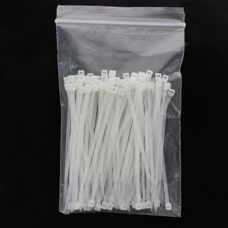 4 Nylon Cable Zip Ties Bulk Pack Etsy