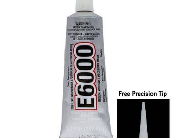 E6000 Industrial Strength Adhesive 3.7oz with Free Precision Tip