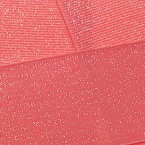 Nastro grosgrain glitterato rosa corallo - Scegli larghezza/lunghezza