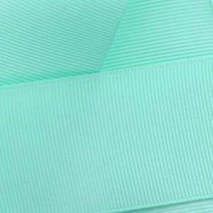 Aqua Grosgrain Ribbon Solid Choose Width and Length
