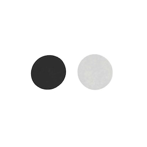 1.75&quot; White Felt Pad Circles (12 pcs)