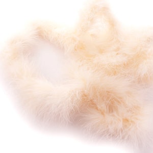Vanilla Cream Marabou Feather Boa 2 Yards (6 Feet)