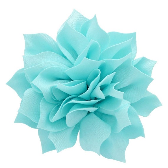 3.5 Medium Petal Blossom Hair Flower Light Blue 2 | Etsy