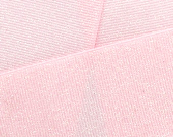 Light Pink Dazzle Glitter Grosgrain Ribbon- Choose Width / Length