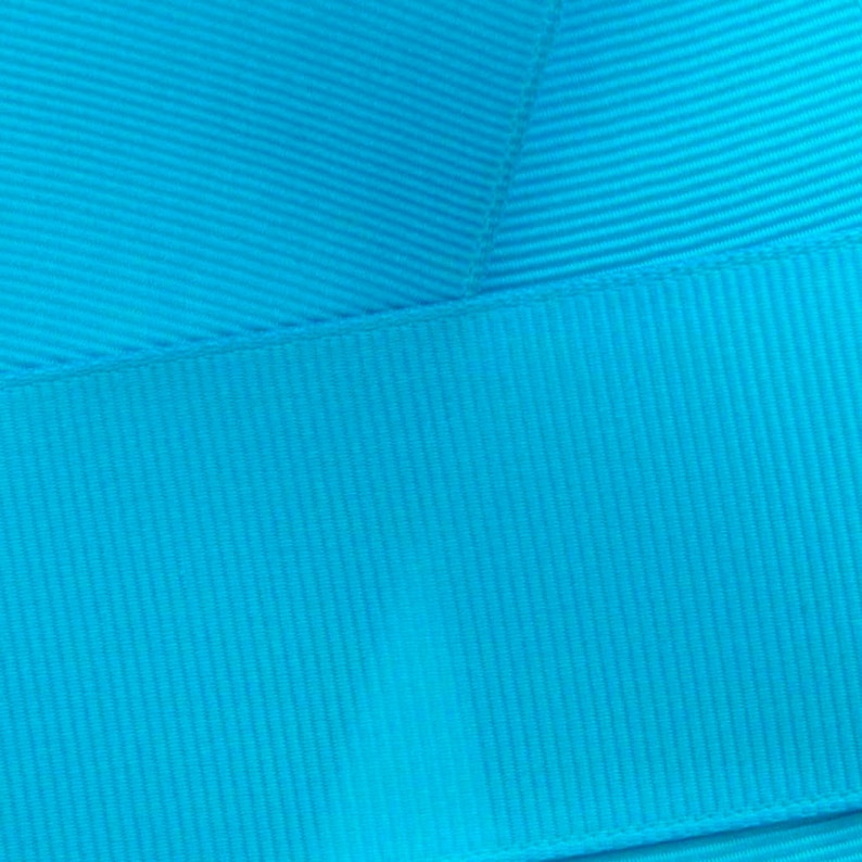 Turquoise Ribbed Ribbon Turquoise Grosgrain Ribbon Solid Choose Width and Length - Etsy