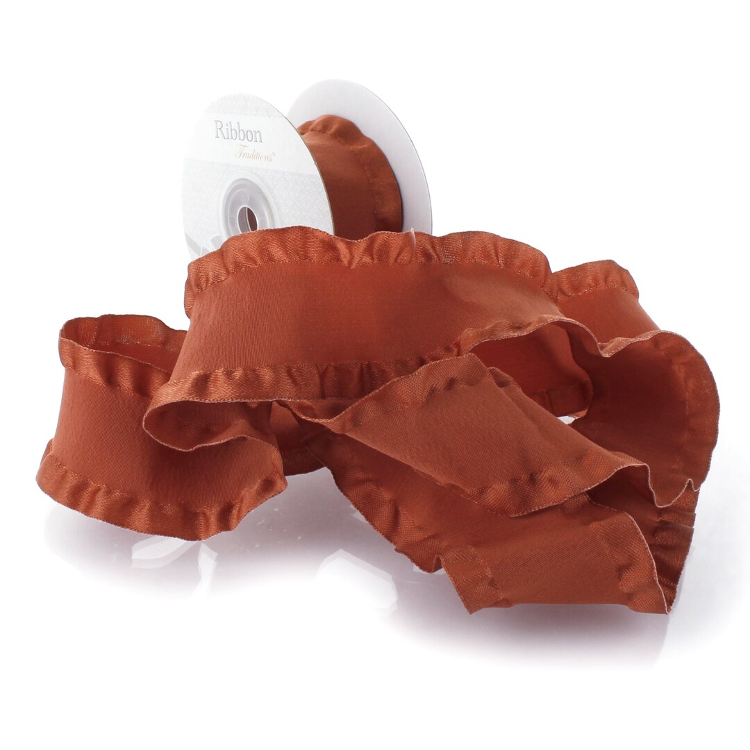 Satin Ruffle Ribbon 1.5
