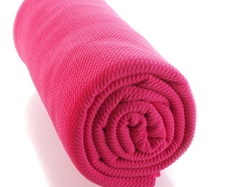 Shocking Pink Solid Liverpool Bullet Stretch Fabric by the Yard or 6" Strips