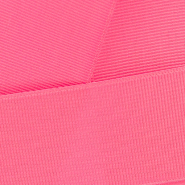 Pink Sorbet Grosgrain Ribbon Solid- Choose Width / Length