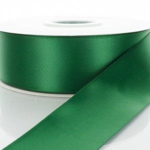 Waldgrünes Double Face Satin Band - Breite / Länge wählen