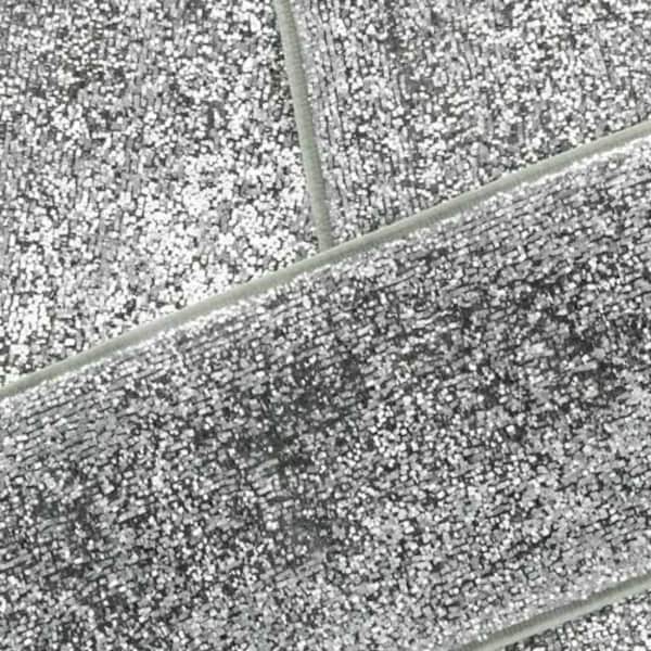 Silver Glitter Shimmer Ribbon Choose Width and Length