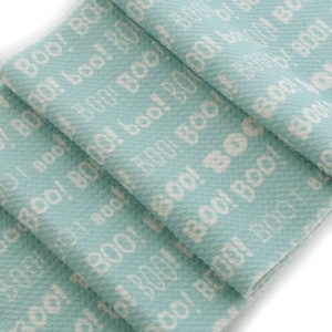 Boo Halloween Liverpool Bullet Stretch Fabric by the Yard or 6" Strips