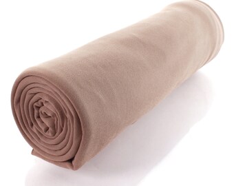 Solid Taupe DBP 4-Way Stretch Fabric Double Brushed Polyester by the 1/2 Yard or 1 Yard