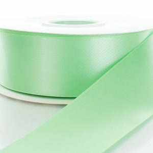 Mint Double Face Satin Ribbon - Choose Width / Length