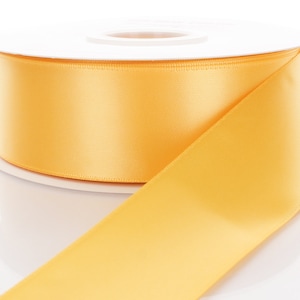 Gelbgold Doppelseitiges Satinband - Breite / Länge wählen