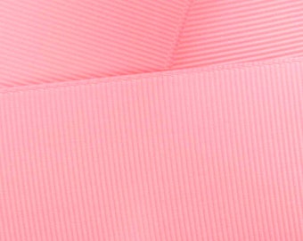 Pink Grosgrain Ribbon Solid- Choose Width / Length